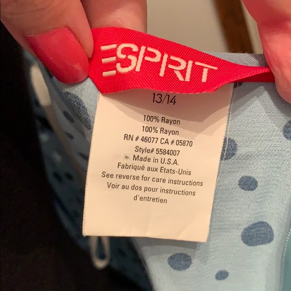 Esprit vintage 90’s blue dress - Picture 6 of 6